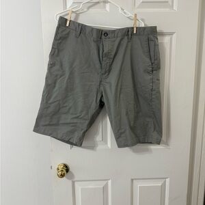 Volcom Gray Flat Front Shorts Casual Style